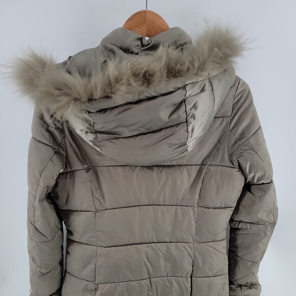 PHARD Italy Long Puffer Coat w/ Real Fur Hood – Size M - Picture 4 of 10
